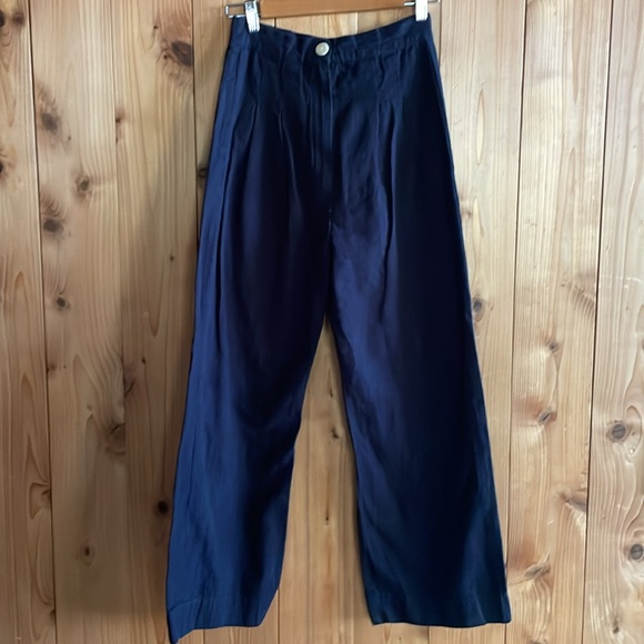 Ilana Kohn | Boyd Pant in Indigo Linen/Cotton 0 - Picture 4 of 8